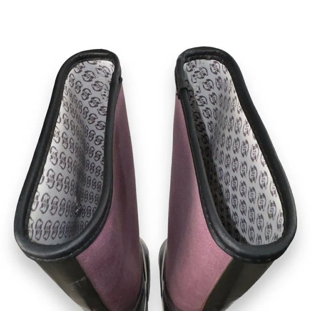Sorel Sorellington Tall Slip-on Rain Boots Purple / Black‎ NL1620-518 Women's 8